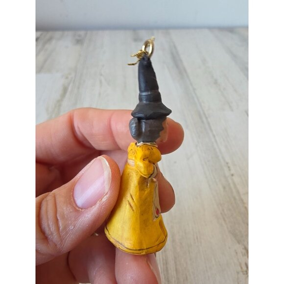 Dept 56 polliwoggs witch mini ornament Halloween shabby chic vintage tree - Picture 5 of 7